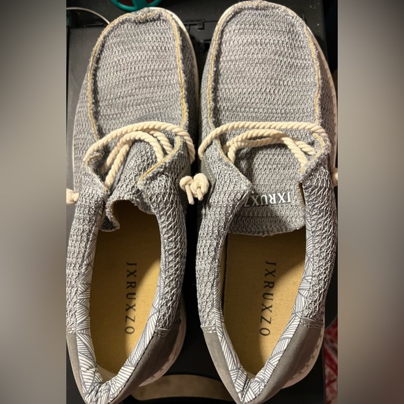 JXRUXZO Men's Slip on Cloth Shoes Lightweight Boat Shoes - Picture 8 of 10